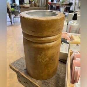 Nwt  set of 3/ Wooden Candle Holder